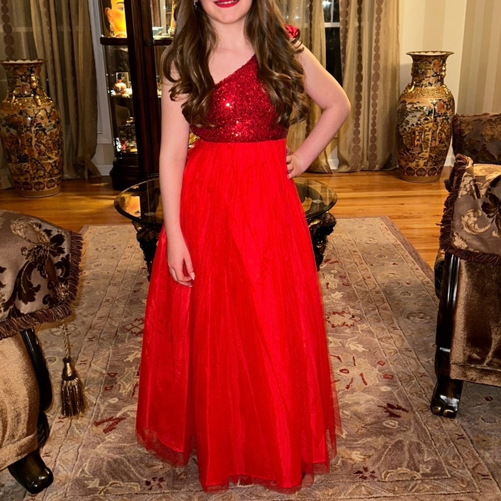 Red gown